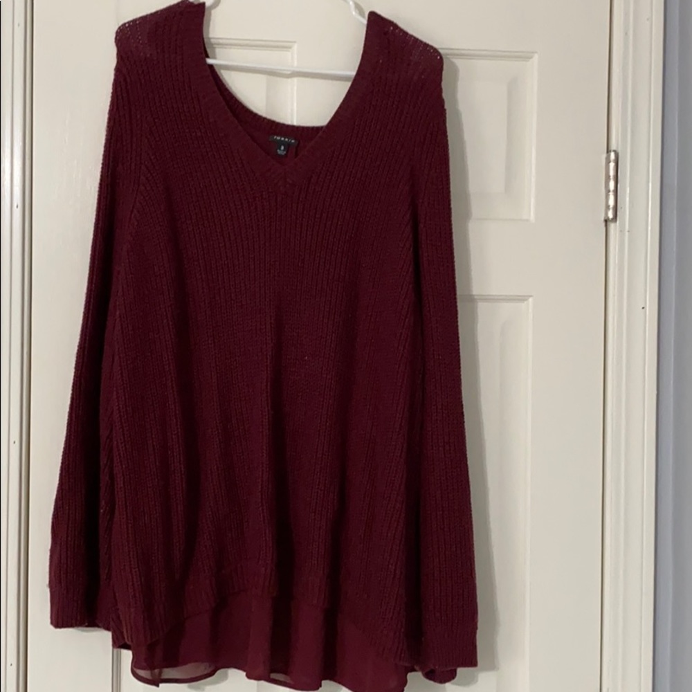 Maroon/ with maroon shire